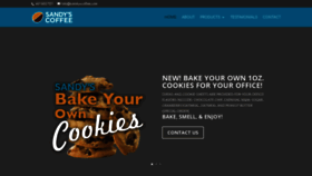 What Sandyscoffee.com website looked like in 2020 (3 years ago)
