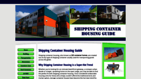 What Shipping-container-housing.com website looked like in 2020 (3 years ago)
