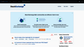 What Stackexchange.com website looked like in 2020 (3 years ago)