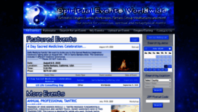 What Spiritualevents.com website looked like in 2020 (3 years ago)