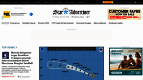 What Staradvertiser.com website looked like in 2020 (3 years ago)