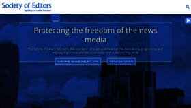 What Societyofeditors.org website looked like in 2020 (3 years ago)