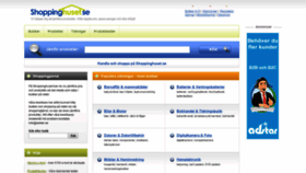 What Shoppinghuset.se website looked like in 2020 (3 years ago)