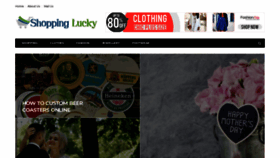 What Shoppinglucky.com website looked like in 2020 (3 years ago)