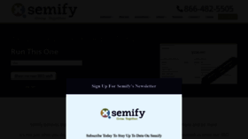 What Semify.com website looked like in 2020 (3 years ago)