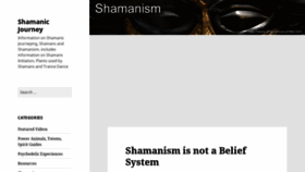 What Shamanicjourney.com website looked like in 2020 (3 years ago)