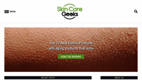 What Skincaregeeks.com website looked like in 2020 (3 years ago)