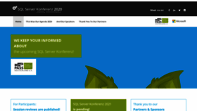 What Sqlkonferenz.de website looked like in 2020 (3 years ago)