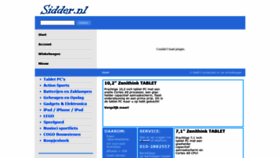 What Sidderwebshop.nl website looked like in 2020 (3 years ago)