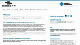 What Sigsoft.org website looked like in 2020 (4 years ago)