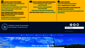 What Suffolkcountyny.gov website looked like in 2020 (3 years ago)