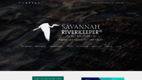 What Savannahriverkeeper.org website looked like in 2020 (3 years ago)