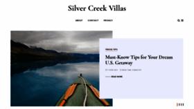 What Silvercreekvillas.com website looked like in 2020 (3 years ago)
