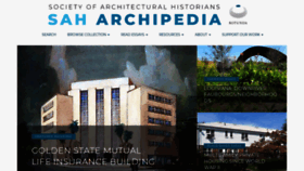 What Sah-archipedia.org website looked like in 2020 (3 years ago)