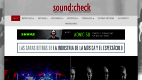 What Soundcheck.com.mx website looked like in 2020 (3 years ago)