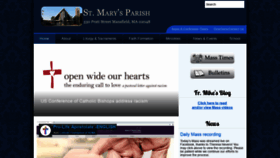 What Stmarymans.org website looked like in 2020 (3 years ago)