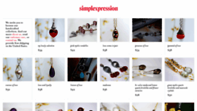 What Simplexpression.com website looked like in 2020 (3 years ago)