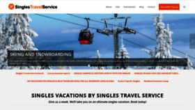 What Singlestravelservice.com website looked like in 2020 (3 years ago)