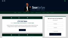 What Seanvantyne.com website looked like in 2020 (3 years ago)