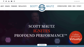 What Scottmautz.com website looked like in 2020 (3 years ago)