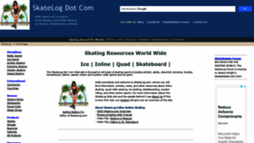 What Skatelog.com website looked like in 2020 (3 years ago)