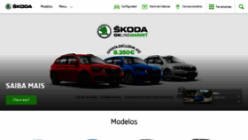What Skoda.pt website looked like in 2020 (3 years ago)