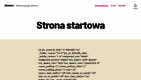 What Skomra.pl website looked like in 2020 (3 years ago)