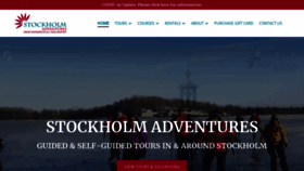 What Stockholmadventures.com website looked like in 2020 (3 years ago)