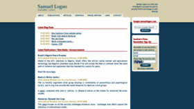 What Samuellogan.com website looked like in 2020 (3 years ago)