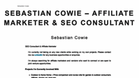 What Sebastiancowie.com website looked like in 2020 (3 years ago)