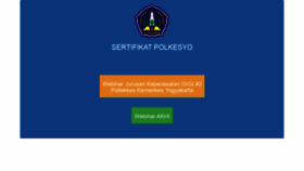 What Serpo.poltekkesjogja.ac.id website looked like in 2020 (3 years ago)