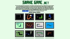 What Snakegame.net website looked like in 2020 (3 years ago)