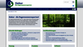 What Sieker.de website looked like in 2020 (3 years ago)