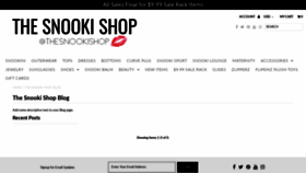 What Snookienicole.com website looked like in 2020 (3 years ago)