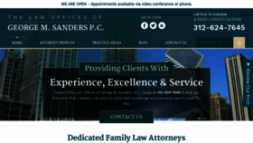 What Sandersfamilylaw.com website looked like in 2020 (3 years ago)