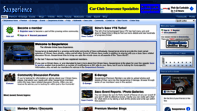 What Saxperience.com website looked like in 2020 (3 years ago)