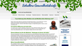 What Schallers-gesundheitsbriefe.de website looked like in 2020 (3 years ago)