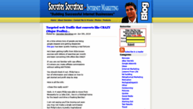 What Socratesblog.com website looked like in 2020 (3 years ago)