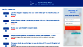What Sv.vaa.edu.vn website looked like in 2020 (3 years ago)