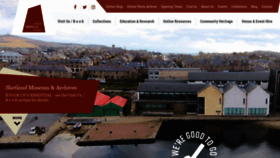 What Shetlandmuseumandarchives.org.uk website looked like in 2020 (3 years ago)