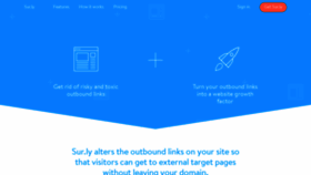 What Sur.ly website looked like in 2020 (4 years ago)
