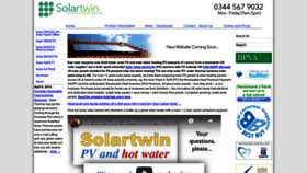 What Solartwin.com website looked like in 2020 (3 years ago)