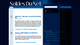 What Soldesdunet.fr website looked like in 2020 (3 years ago)
