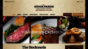 What Stockyardssteakhouse.com website looked like in 2020 (3 years ago)