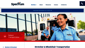 What Spectrumpatientservices.com website looked like in 2020 (3 years ago)