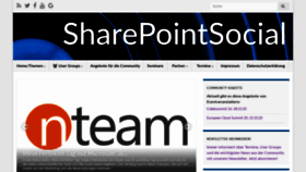 What Sharepointsocial.de website looked like in 2020 (3 years ago)