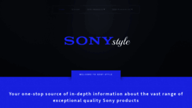 What Sonystyle.co.uk website looked like in 2020 (3 years ago)
