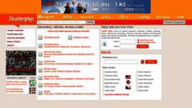 What Studentka.sms.cz website looked like in 2020 (3 years ago)