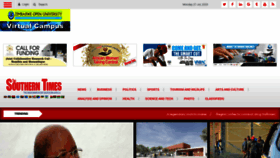 What Southerntimesafrica.com website looked like in 2020 (3 years ago)