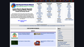 What Spanishlanguageschools.net website looked like in 2020 (3 years ago)
